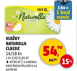 Penny Market VLOŽKY Naturella classic nabídka