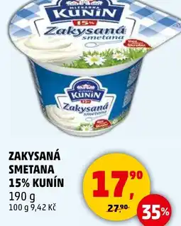 Penny Market Zakysaná smetana 15% kunín nabídka