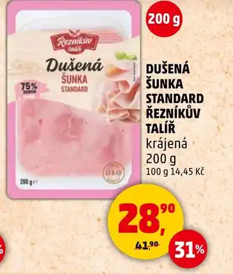 Penny Market Dušená šunka standard řezníkův talíř krájená nabídka