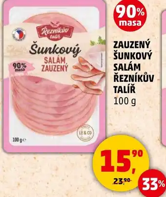 Penny Market Zauzený šunkový salám řezníkův talíř nabídka