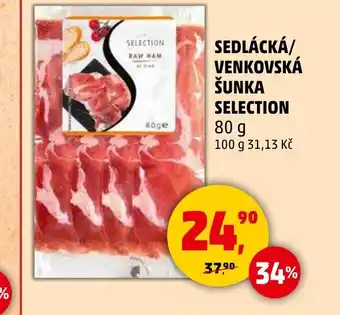 Penny Market Sedlácká/ venkovská šunka selection nabídka