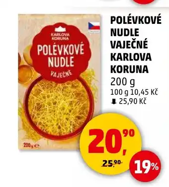 Penny Market KARLOVA KORUNA Polévkové nudle vaječne nabídka