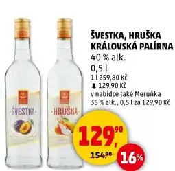 Penny Market Švestka, Hruška Královská Palírna nabídka