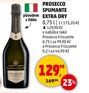 Penny Market Prosecco Spumante extra dry nabídka