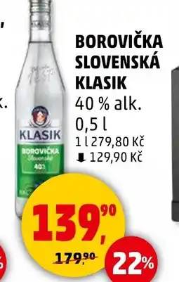 Penny Market Borovička slovenská Klasik nabídka