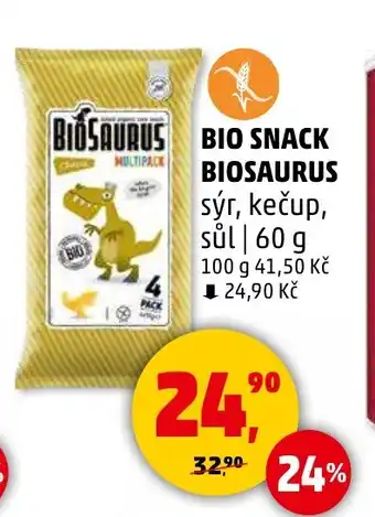 Penny Market BIOSAURUS Bio snack nabídka