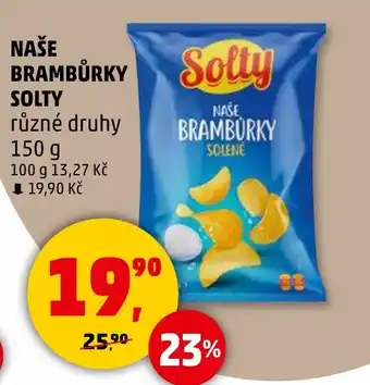 Penny Market SOLTY Naše brambůrky nabídka