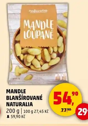 Penny Market NATURALIA Mandle blanšírované nabídka