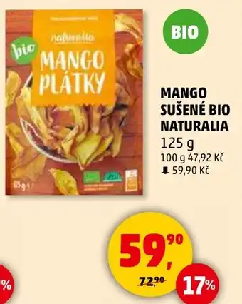 Penny Market NATURALIA Mango sušené Bio nabídka