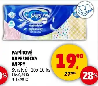 Penny Market WIPPY Papírové kapesníčky nabídka