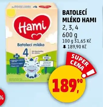 Penny Market HAMI Batolecí mléko nabídka