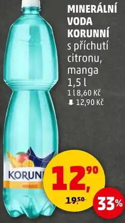 Penny Market KORUNNÍ Minerální voda nabídka