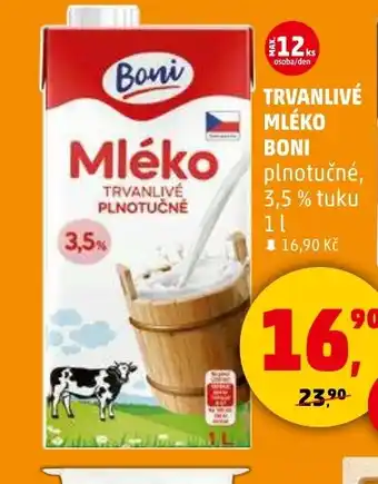 Penny Market BONI Trvanlivé mléko nabídka