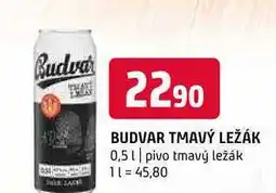 Terno Budweiser Budvar B Dark Tmavý ležák pivo 0,5l nabídka