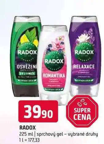 Terno Radox 225 ml sprchový gel vybrané druhy nabídka