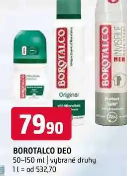 Terno Borotalco deo 50-150 ml vybrané druhy nabídka