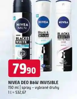 Terno Nivea deo b & w invisible 150 ml spray vybrané druhy nabídka