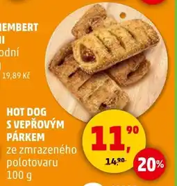 Penny Market Hot dog s vepřovým párkem nabídka