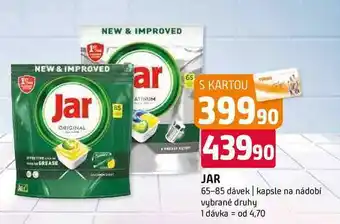 Terno JAR 65-85 dávek kapsle na nádobí vybrané druhy nabídka