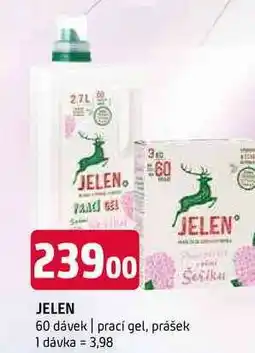 Terno Jelen 60 dávek prací gel, prášek nabídka