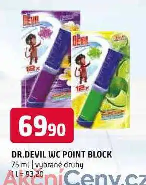 Terno DR.Devil wc point block 75 ml vybrané druhy nabídka