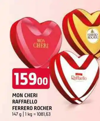 Terno Mon cheri raffaello ferrero rocher 147g nabídka