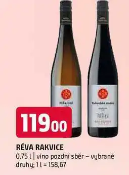 Terno Réva rakvice 0,75l víno pozdní sběr vybrané druhy nabídka