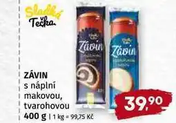 Terno Závin s náplní i makovou, tvarohovou 400 g nabídka