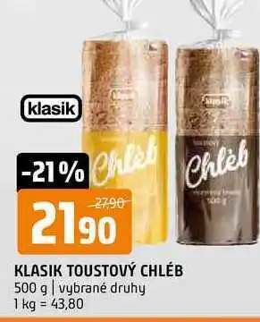 Terno Klasik toustový chléb 500 g vybrané druhy nabídka