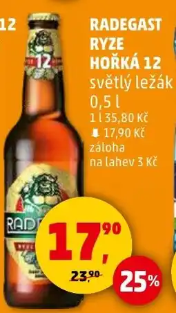 Penny Market Radegast Ryze hořká 12 nabídka