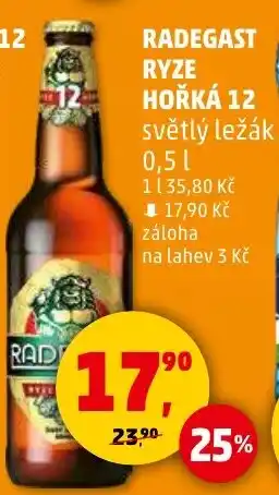 Penny Market Radegast Ryze hořká 12 nabídka