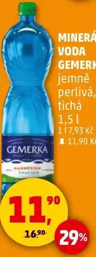 Penny Market GEMERKA Minerální voda nabídka