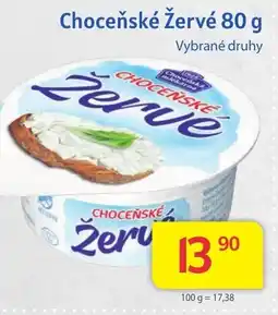 Kubík potraviny Choceňské Žervé nabídka