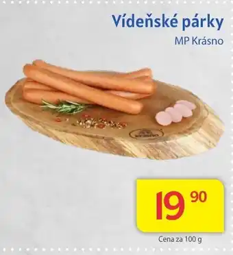 Kubík potraviny Vídeňské párky nabídka