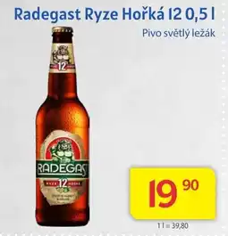 Kubík potraviny Radegast Ryze Hořká 12 nabídka