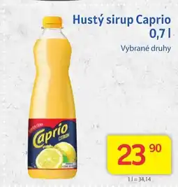 Kubík potraviny Hustý sirup Caprio nabídka