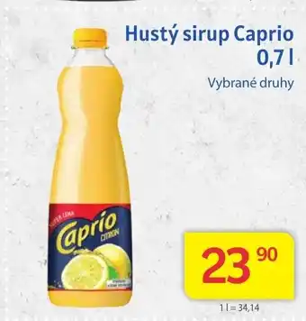 Kubík potraviny Hustý sirup Caprio nabídka