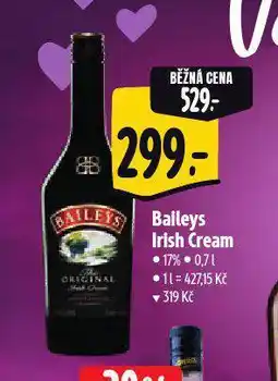 Albert Baileys irish cream nabídka