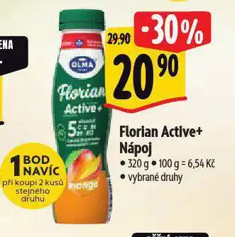 Albert Florian active+ nápoj nabídka