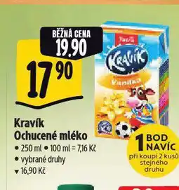 Albert Kravík ochucené mléko nabídka