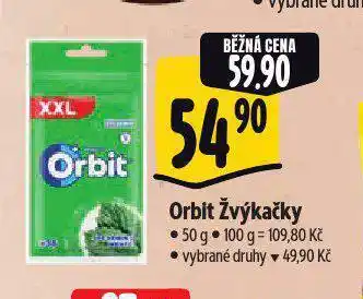 Albert Orbit žvýkačky nabídka