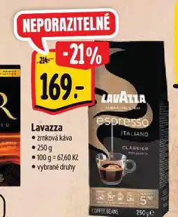 Albert Lavazza káva nabídka