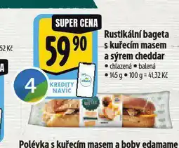 Albert Rustikální bageta s kuřecím masem a sýrem cheddar nabídka