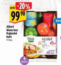 Albert Menu box kajunské kuře nabídka