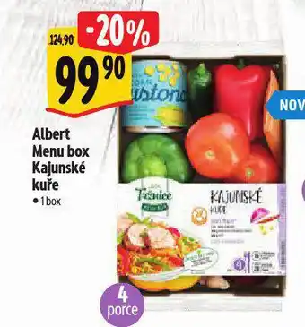 Albert Menu box kajunské kuře nabídka