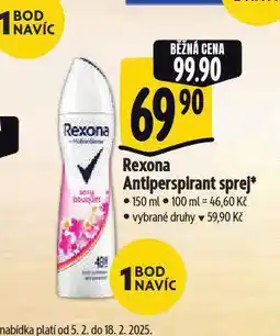 Albert Rexona antiperspirant nabídka