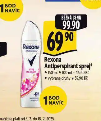 Albert Rexona antiperspirant nabídka