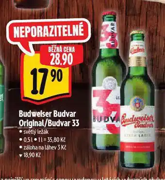 Albert Pivo budvar 33 nabídka