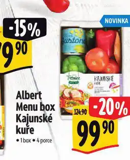 Albert Menu box kajunské kuře nabídka