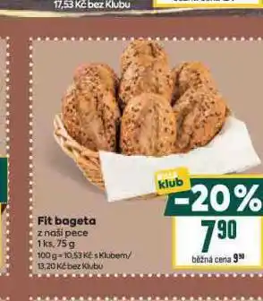 Billa Fit bageta nabídka